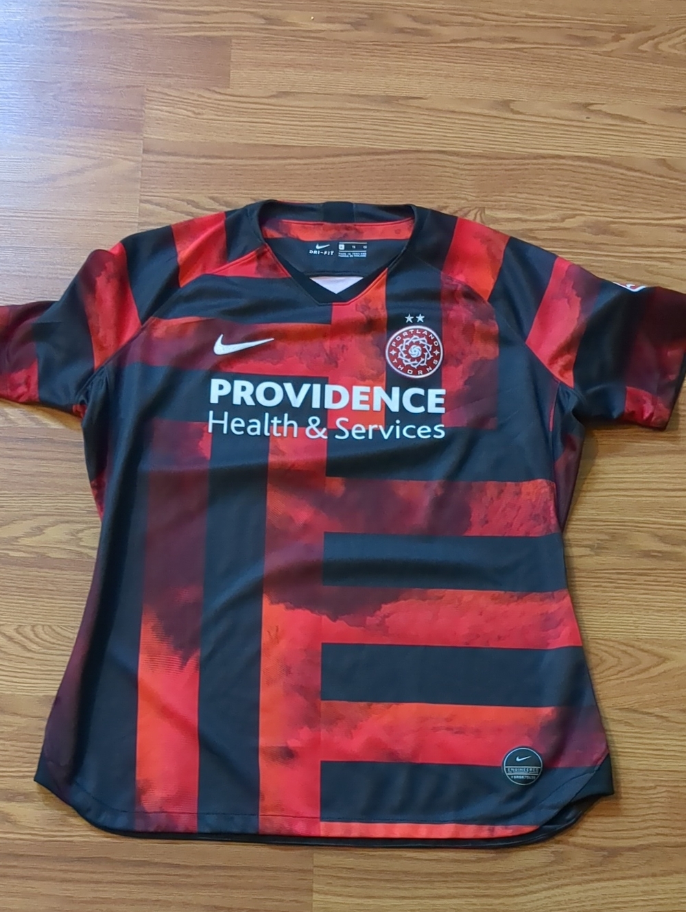 Nike Portland Thorns FC 2019 Home Soccer Jersey Women's XL NWSL Black Red
